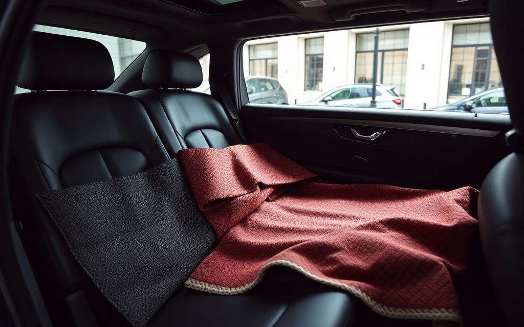 Tailoring swatches in an SUV interior