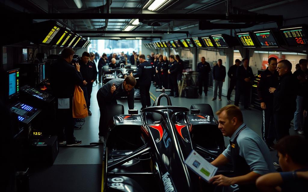 Formula One garage